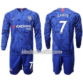 Chelsea Kante 7 Barn Hjemmedraktsett 2019-2020 Langermet (+ Korte bukser)